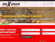 Tablet Screenshot of maximumpest.com
